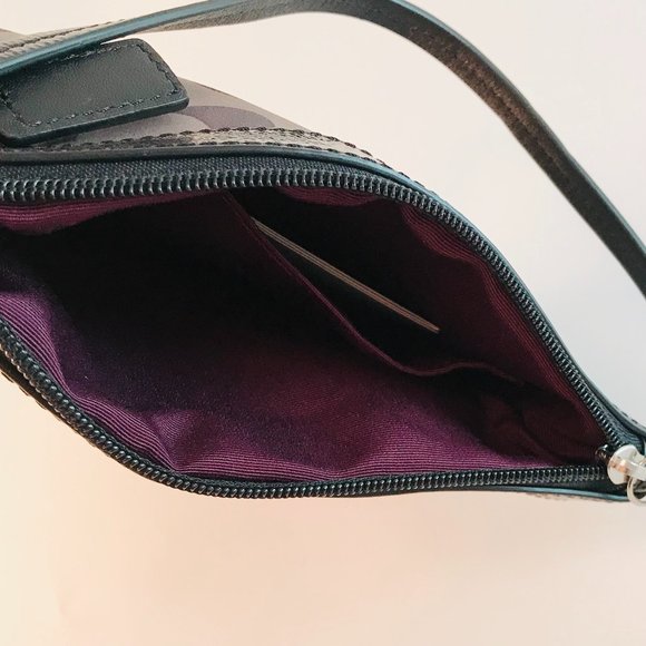 COACH Signature Wristlet Sateen Multicolor F47979, - Picture 5 of 5